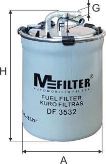 Mfilter DF 3532 - Filter za gorivo www.molydon.hr