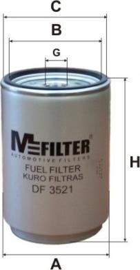 Mfilter DF 3521 - Filter za gorivo www.molydon.hr