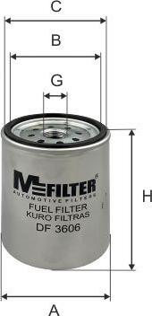 Mfilter DF 3606 - Filter za gorivo www.molydon.hr