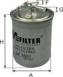 Mfilter DF 3601 - Filter za gorivo www.molydon.hr