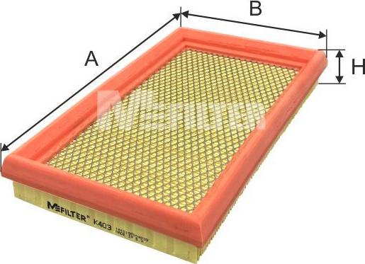 Mfilter K 403 - Filter za zrak www.molydon.hr