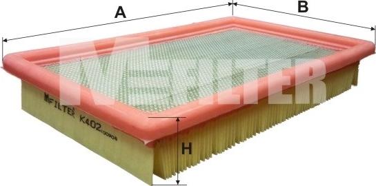 Mfilter K 402 - Filter za zrak www.molydon.hr