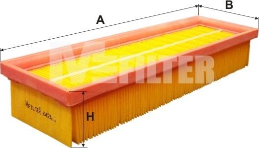 Mfilter K 424 - Filter za zrak www.molydon.hr