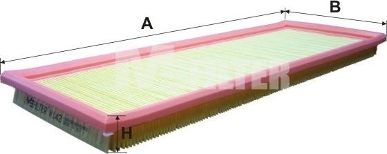 Mfilter K 142 - Filter za zrak www.molydon.hr