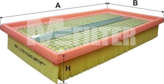 Mfilter K 349 - Filter za zrak www.molydon.hr