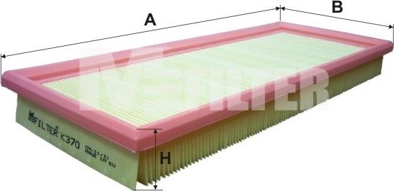 Mfilter K 370 - Filter za zrak www.molydon.hr