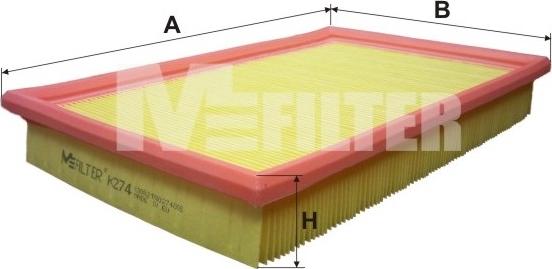 Mfilter K 274 - Filter za zrak www.molydon.hr