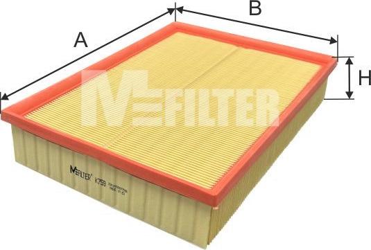 Mfilter K 759 - Filter za zrak www.molydon.hr