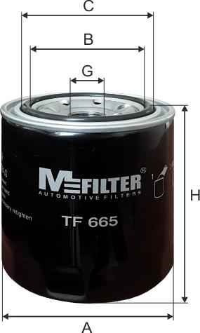 Mfilter TF665 - Filter za ulje www.molydon.hr