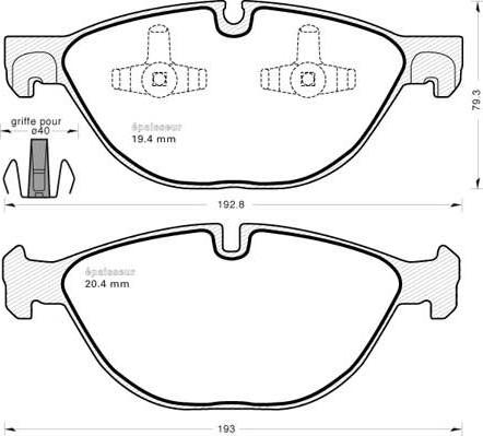 Bilstein 34116865868 - Komplet Pločica, disk-kočnica www.molydon.hr