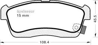 Protechnic PRP1577 - Komplet Pločica, disk-kočnica www.molydon.hr