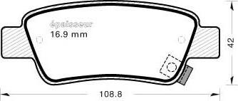 MGA 921 - Komplet Pločica, disk-kočnica www.molydon.hr