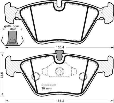 Magneti Marelli 363700201387 - Komplet Pločica, disk-kočnica www.molydon.hr