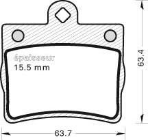 MGA 452 - Komplet Pločica, disk-kočnica www.molydon.hr