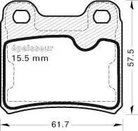 MGA 409 - Komplet Pločica, disk-kočnica www.molydon.hr