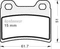 MGA 401 - Komplet Pločica, disk-kočnica www.molydon.hr