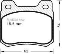 MGA 408 - Komplet Pločica, disk-kočnica www.molydon.hr