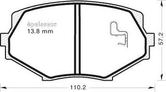 MGA 597 - Komplet Pločica, disk-kočnica www.molydon.hr