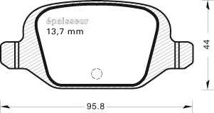 MGA 509 - Komplet Pločica, disk-kočnica www.molydon.hr