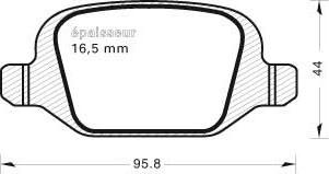 MGA 510 - Komplet Pločica, disk-kočnica www.molydon.hr