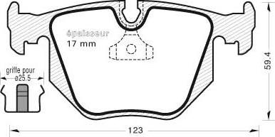 Roulunds Rubber 661481 - Komplet Pločica, disk-kočnica www.molydon.hr