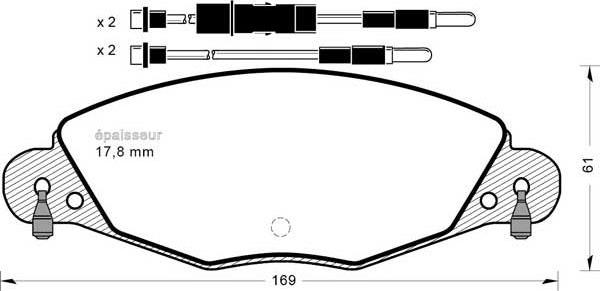 MGA 539 - Komplet Pločica, disk-kočnica www.molydon.hr