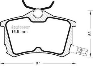 MGA 535 - Komplet Pločica, disk-kočnica www.molydon.hr