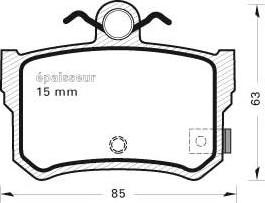 MGA 524 - Komplet Pločica, disk-kočnica www.molydon.hr