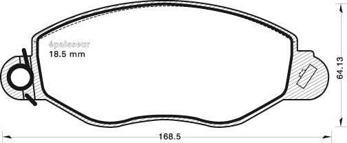 MGA 646 - Komplet Pločica, disk-kočnica www.molydon.hr