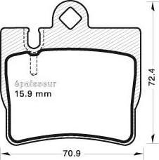 MGA 643 - Komplet Pločica, disk-kočnica www.molydon.hr