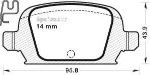 MGA 667 - Komplet Pločica, disk-kočnica www.molydon.hr