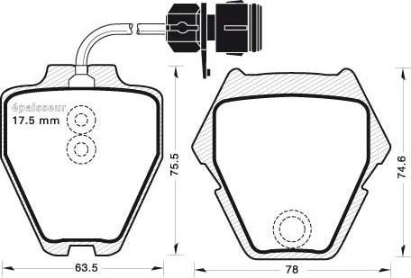 BOSCH 0986TB2718 - Komplet Pločica, disk-kočnica www.molydon.hr