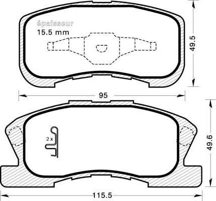 BOSCH 986424697 - Komplet Pločica, disk-kočnica www.molydon.hr