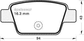 MGA 674 - Komplet Pločica, disk-kočnica www.molydon.hr