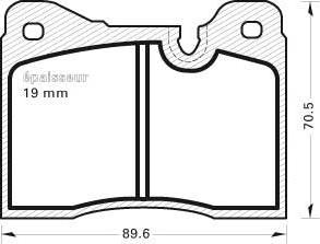 MGA 140 - Komplet Pločica, disk-kočnica www.molydon.hr