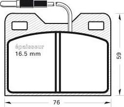 Magneti Marelli BP1059 - Komplet Pločica, disk-kočnica www.molydon.hr