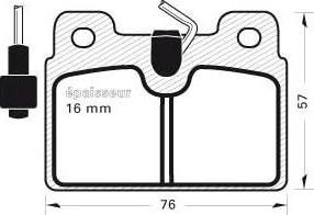 SBS 221815 - Komplet Pločica, disk-kočnica www.molydon.hr