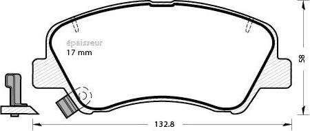 MGA 1095 - Komplet Pločica, disk-kočnica www.molydon.hr