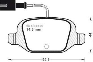 Valeo 671303 - Komplet Pločica, disk-kočnica www.molydon.hr