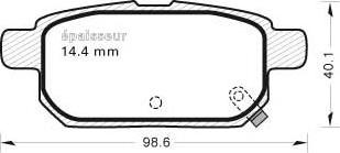 MGA 1068 - Komplet Pločica, disk-kočnica www.molydon.hr