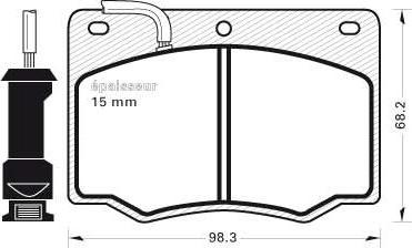 Roulunds Braking 469143 - Komplet Pločica, disk-kočnica www.molydon.hr