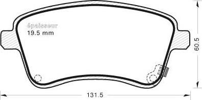 MGA 1032 - Komplet Pločica, disk-kočnica www.molydon.hr