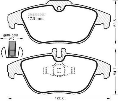 MGA 1075 - Komplet Pločica, disk-kočnica www.molydon.hr