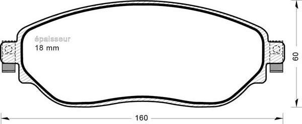 MGA 1192 - Komplet Pločica, disk-kočnica www.molydon.hr