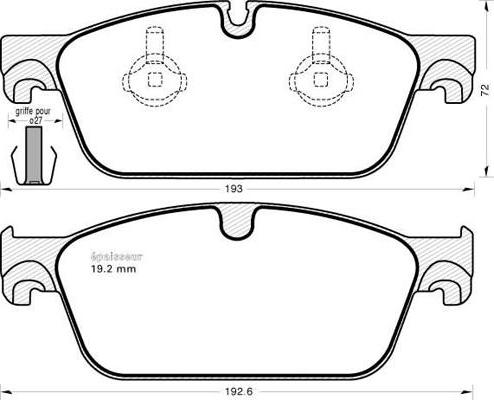 Mercedes-Benz N0074200920 - Komplet Pločica, disk-kočnica www.molydon.hr