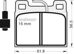 Roulunds Braking 461101 - Komplet Pločica, disk-kočnica www.molydon.hr