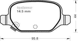 MGA 1126 - Komplet Pločica, disk-kočnica www.molydon.hr