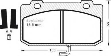 MGA 187 - Komplet Pločica, disk-kočnica www.molydon.hr