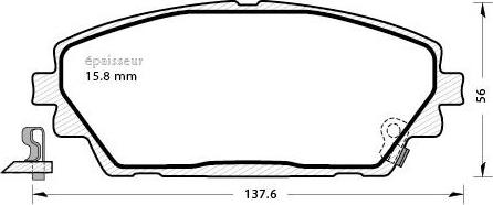 MGA 1349 - Komplet Pločica, disk-kočnica www.molydon.hr