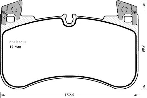 MGA 1344 - Komplet Pločica, disk-kočnica www.molydon.hr